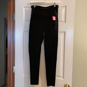 Spanx Velvet Leggings - Black - NWT - L